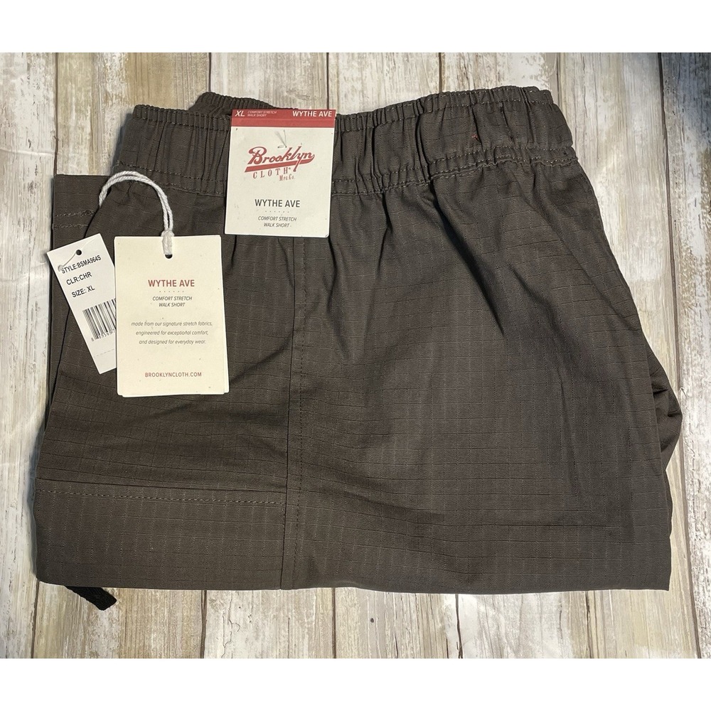 NWT Brooklyn Cloth‎ Mfg. Co.  Wythe Ave Men's Walking Shorts. Charcoal Gray XL